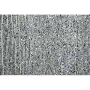 Alfombra anudada a mano de lana moderna abstracta Europea Vintage gris 35 de Pihue Creations para sala de estar y dormitorio - Product Image 4