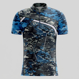 Camisas de camuflaje con sublimación completa para hombre, camisas híbridas con cuello chino, polo y camiseta, camisas con botones de sublimación personalizadas unisex - Product Image 5