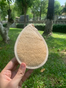 Natural Dried Loofah Bath Sponge Tear Shape Exfoliating Body Scrubber for Adults Plain Style Eco Friendly Biodegradable - Product Image 1