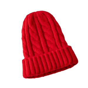 Nouveaux bonnets tricotés pour femmes, style bonnet en laine torsadée, bonnet d'automne et d'hiver pour femme, bonnet chaud pour l'hiver - Product Image 3