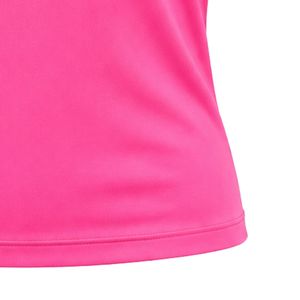 เสื้อครอปสีชมพูสด แขนกุด คอกลม ทรงพอดีตัว เสื้อครอปลำลองสำหรับผู้หญิง ผ้าเนื้อนุ่ม ยืดหยุ่น สวมใส่สบาย - Product Image 2