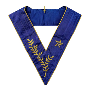 Collar Masónico de Director de Ceremonias, Protector Interior del Collar Masónico, Collar Masónico Tyler, Collar Masónico de Capellán - Product Image 1