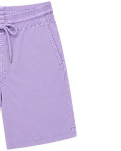Pantalones Cortos Bermuda Casuales para Hombre, Color Lavanda, Personalizados, con Cordón, Ligeros, de Corte Holgado, Mezcla de Algodón, para Playa - Product Image 4