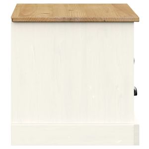 VIGO legno massello pino TV Stand 41.7 bianco "x 15.7" x 15.7 "TV Stand - Product Image 6