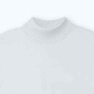 Sweat-shirt long et ample pour femme, col montant, en coton épais, chaud, à séchage rapide, doux, en polaire brossée, décontracté, anti-boulochage, respirant - Product Image 2