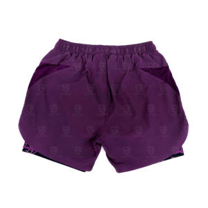 Shorts MMA 2 en 1 de haute qualité, non tissés, solides, confortables, au design moderne, élégants et tendance pour l'entraînement de combat pour hommes - Product Image 3