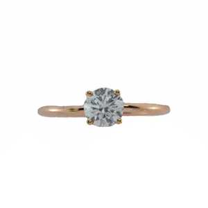 Anillo de Diamante Cultivado en Laboratorio de 0.30 CT en Oro de 18K |   Anillo de Compromiso Elegante y Minimalista |   Joyería nupcial certificada por IGI - Product Image 4