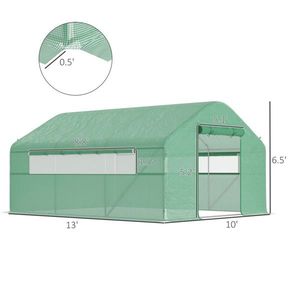 Serre Moderne avec Verre Trempé et Source de Lumière LED, Cadre en Aluminium Facilement Assemblable pour Jardiniers, pour Kit de Culture - Product Image 3