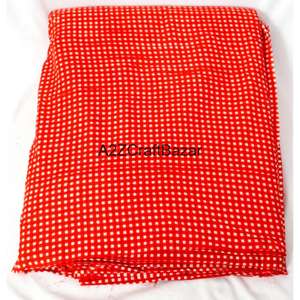 Tela 100% Algodón Ecológica, Tejida, de Secado Rápido, Transpirable y Ligera, con Estampado de Bloques, Hilo 60S60S, Estilo Cruzado, para Mujeres y Niñas de Rajasthan - Product Image 3