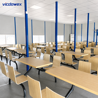 VICDOWEX Maison Modulaire de Luxe Contemporaine Intégrée Type T avec Isolation Thermique pour Camp de Construction et Salle à Manger