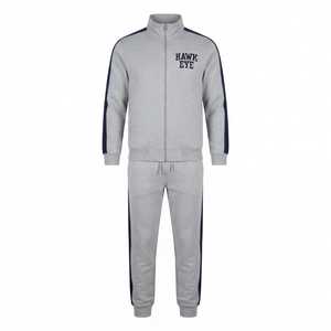 Ensemble de survêtement sportif pour homme Hawk Eye Sports, sweat à capuche en tissu polaire fin 300g, fermeture à boutons sur toute la longueur, cordon de serrage - Product Image 3