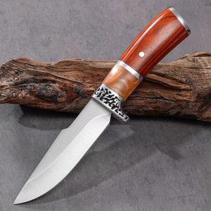 Couteau de chasse artisanal en acier de Damas, forgé à la main, lame pleine longueur, couteau de survie pour le camping, la chasse et le bushcraft, coupe précise - Product Image 2