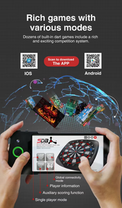 Cible de fléchettes électronique d'intérieur Advanced Collection, 6 fléchettes avec 24 pointes de rechange - Product Image 3