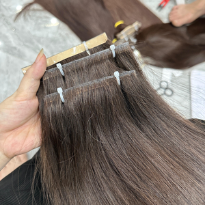 Venta al por mayor multifuncional suave sin procesar de alta calidad natural recto 100% cinta de cabello humano extensiones de cabello Ins - Product Image 3