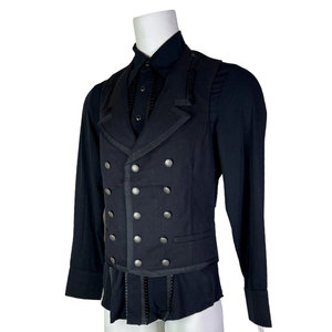 Chaleco Gótico Negro Retro, Estilo Vampiro, Victoriano, Pirata, Steampunk, Suministros de Fábrica 2026 - Product Image 2