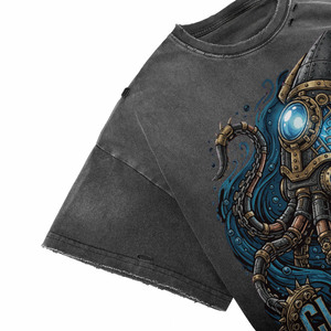 Camisetas con Estampado Gráfico Elegante para Hombre, OEM, Cuello Redondo, Algodón Suave, Uso Diario Informal, Proveedor OEM, Camisetas con Diseño Gráfico Personalizado - Product Image 6
