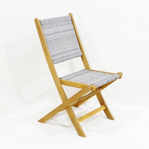 Ensemble bistrot en bois Comehome Vietnam Paris pour l'extérieur, table ronde ou carrée - Product Image 5