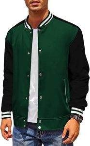 Veste de sport de luxe en laine de qualité supérieure avec manches en cuir et broderie personnalisée du logo de l'équipe - Product Image 3