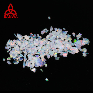 2025 tendencia Gilson Opal No resina OP706 Rosa ópalo verde fuego Chips para plata latón incrustaciones colgante pulsera collar anillo pendientes - Product Image 1