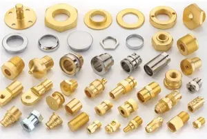 Composants en laiton usinés avec précision Fabrication sur mesure Pièces industrielles électriques et mécaniques spécialisées - Product Image 1