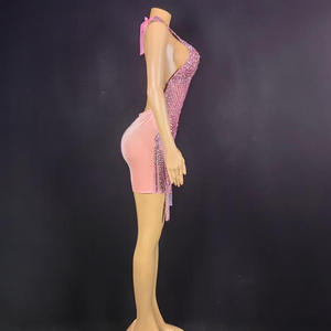 Bodycon Skirt Set, New Sexy Hottie Spaghetti Strap Crop Top Set for Party Clubwear, <b>Custom</b> OEM/ODM - Product Image 3