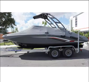 Jet-Boats d'occasion 2019 AR195 en EXCELLENT ÉTAT, à moteur essence, coque en fibre de verre, avec remorque, à vendre - Product Image 1