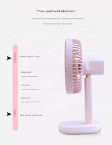 Ventilador Oscilante de Mano sin Aspas Gongtian F18, Construcción de Plástico con Botones, Batería Recargable, Caja Corrugada para el Hogar - Product Image 3