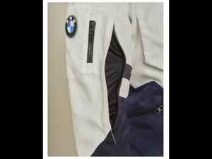 Chaqueta Textil Impermeable de 3 Capas con Protección CE para Hombre Bm GTX, Blanca/Azul, para Motociclismo GS Rallye Touring/Offroad - Product Image 3