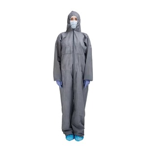 Bata de Laboratorio Blanca de Spandex/Algodón SMS con Detección de Agujas y Fusión sin Costuras para Uso Hospitalario Unisex - Product Image 5