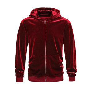 Sweat à capuche en velours pour homme, best-seller, manches longues, tissu doux, chaud, pour l'hiver, avec poche kangourou - Product Image 1