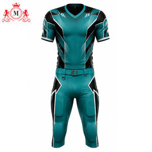 Tenue de football pour homme, vert sarcelle et noir, en polyester respirant, vêtement de sport, taille adulte, détection par aiguille - Product Image 2