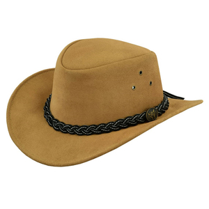 <b>Western</b> Cowboy <b>Hat</b> Men Genuine Leather Vintage Cap Hand Knitted <b>Western</b> Style Men Leather <b>Hat</b> - Product Image 5