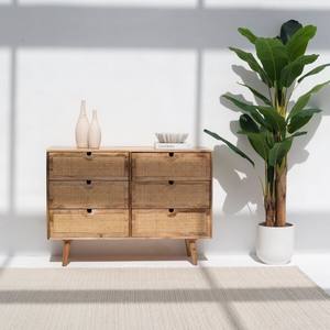 Aparador de Ratán Vandana Arista Sereno con Seis Cajones para Interiores y Exteriores Modernos y Elegantes - Product Image 2