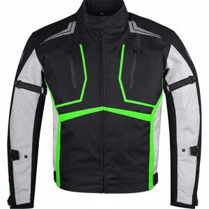 Chaquetas de Motocicleta de Cuero Resistentes, de Manga Larga, Impermeables, Transpirables, Tallas Grandes, Estampadas, Acolchadas y Protectoras - Product Image 1