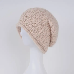 Elegant Knitted Beanie <b>Hat</b> With Rhinestone Decoration For <b>Women</b> Solid Color <b>Winter</b> Warm <b>Hat</b> Handmade Acrylic Casual Style - Product Image 2