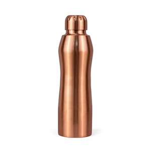 Nueva Botella de Agua de Cobre, Termo Portátil de Diseño Minimalista, Botella de Viaje con Tapa - Product Image 1