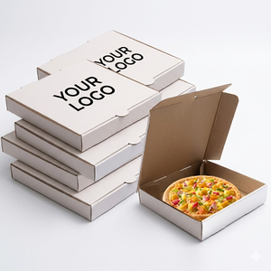 Cajas de Pizza de Cartón Corrugado Reciclado con Impresión Flexográfica Personalizada de 10-20 Pulgadas, Cajas de Embalaje para Comida para Llevar y Entrega a Domicilio al por Mayor - Product Image 4