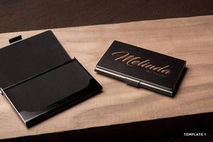 Minimalist Wooden Business <b>Card</b> Holder | Natural Wood Desk <b>Card</b> Stand | Office Table Organizer - Product Image 4