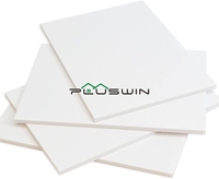 Usine en gros PVC Celuka feuille de mousse personnalisé épais blanc plafond matériel rigide PE panneau en plastique 1220*2440mm pour la publicité