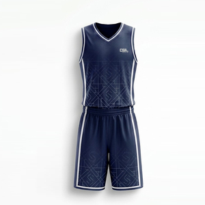 Tenue de basketball haut de gamme respirante : maillot et short personnalisables pour entraînement et tournoi - Product Image 2
