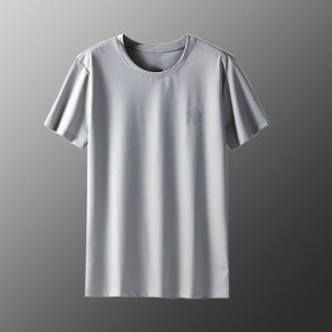 OEM custom logo embroidery printed design Ice silk mesh <b>t</b>-<b>shirt</b> summer new men's <b>spot</b> loose men's thin short-sleeved <b>t</b> <b>shirt</b> - Product Image 3