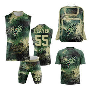 Ensemble uniforme de football sublimé Mashadi IMPEX – Maillot, short et sac à dos camouflage avec logo Dragon – Tenue athlétique anti-humidité - Product Image 1