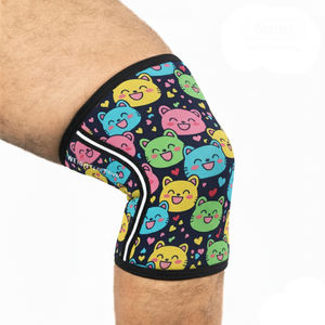 Rodilleras de compresión para levantamiento de pesas de 9 mm, rodilleras para entrenamiento y ejercicio, rodilleras para sentadillas de 7 mm - Product Image 1