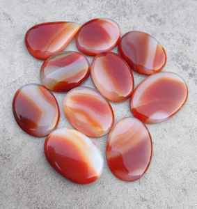 Cabochons en onyx naturel Sard, taille marquise, dos plat, vente en gros, MOQ 15 pièces, pierres précieuses calibrées, certifiées par un tiers - Product Image 5