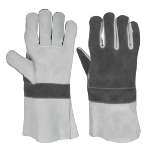 Gants de soudage en cuir de vachette pleine fleur certifiés CE CAT II avec doublure polaire intégrale, manchette de sécurité, résistants à la chaleur et robustes - Product Image 5