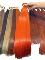 Extensions de cheveux vierges 100% du Vietnam en gros, cheveux humains de couleur cuivre, matière première brute pour l'exportation