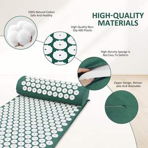 Private label Factory Custom Price Pain Relief Spike <b>Mat</b> Massage Pad <b>Yoga</b> <b>Mat</b> Acupressure <b>Mat</b> for Travel - Product Image 3