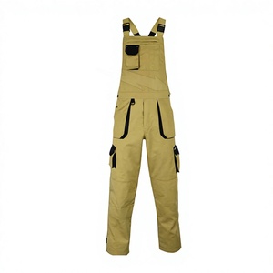 Men's Waterproof Silk Screen Printed Work Overalls Pockets Multiple Colors Durable Cotton Blend <b>Construction</b> <b>for</b> Industrial Use - Product Image 4