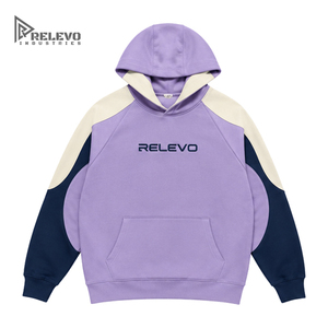 Sudadera con Capucha de Forro Polar Grueso Personalizada con Logotipo OEM, Sudadera Holgada de Color Combinado para Hombre, Estilo Urbano, Cualquier Logotipo/Diseño - Product Image 1