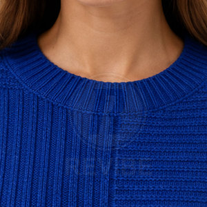 Pull en tricot moderne pour femme, décontracté, respirant, avec logo frontal, finition premium, personnalisable, 100 % coton/laine, haute qualité, export - Product Image 4